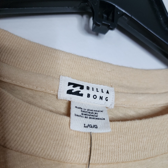 NWT Billabong Womens Raffia Beach Boyfriend Gypsy Crop Long Sleeve Top sz Large - Picture 6 of 11